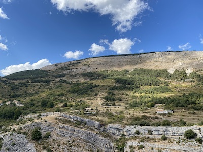 vue du paysage depuis le bus